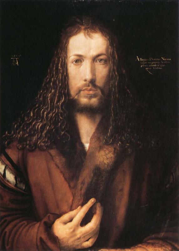 Albrecht Durer Self-Portrait with Fur Coat oil painting picture